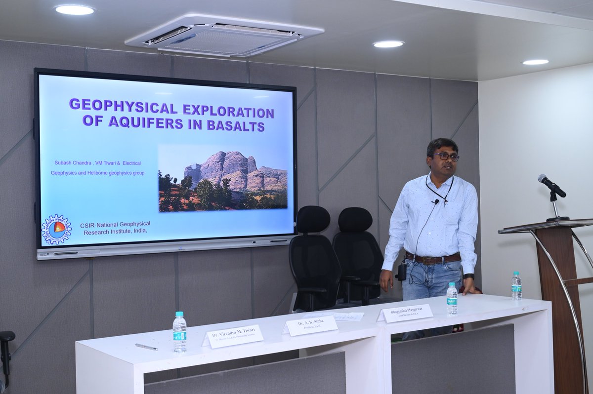 GSDA organized a workshop on “Exploring Deep Aquifers”. It was a great forum to share experiences of deep aquifers. Thanks to IAH, NRSC, NGRI, BGRL,GSI, MWRRA, UNICEF, Coal India, IIG for participation.
<a href="/MoJSDoWRRDGR/">Not Ministry of Jalshakti Anymore</a>
<a href="/NHPConnect/">National Hydrology Project</a>
<a href="/csirngri/">CSIR-NGRI Offl. A/c</a>
<a href="/UNICEFIndia/">UNICEF India</a>
<a href="/moesgoi/">MoES GoI</a>
<a href="/NRSCenter/">NRSC</a>