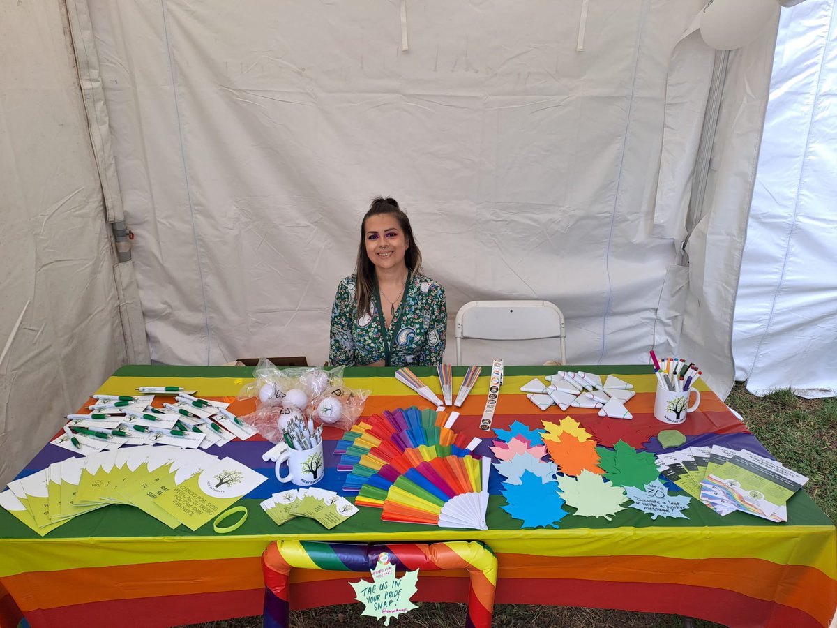 We’re here for Pride day 2!  Come and write a message of hope for our 30th anniversary tree, or tag us in a snap with our inflatable frame.