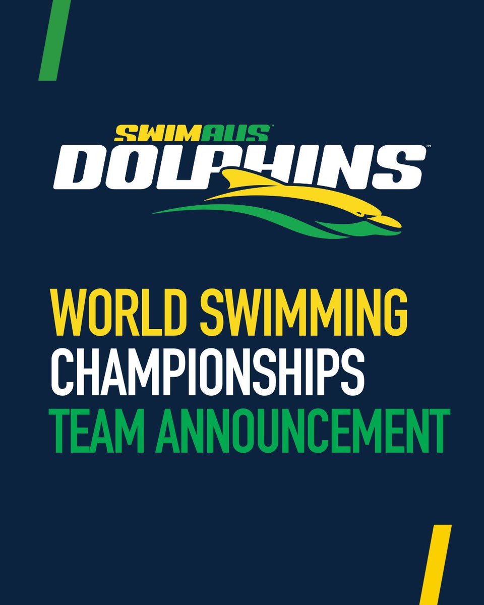 DolphinsAUS's tweet image. 📣 WORLDS TEAM ANNOUNCEMENT. 📣

A massive congratulations to our team that is heading over to Japan for the 2023 Fukuoka @WorldAquatics Championships in July. 🇯🇵

We wish all those heading to Japan the best of luck. We will be cheering you on. 💚💛

🔗: lnkd.in/gqEEH5BG