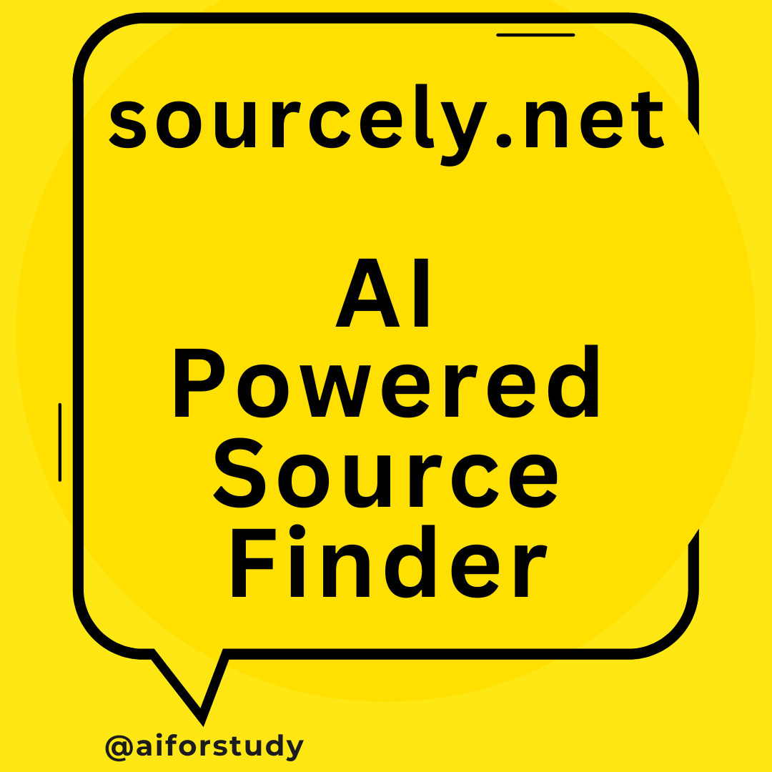 aiforedu's tweet photo. Sourcely is a tool that helps you find the best sources for your academic research.
Here are some reasons why you should try it today.
#Sourcely #ResearchAI https://t.co/baWRecre56