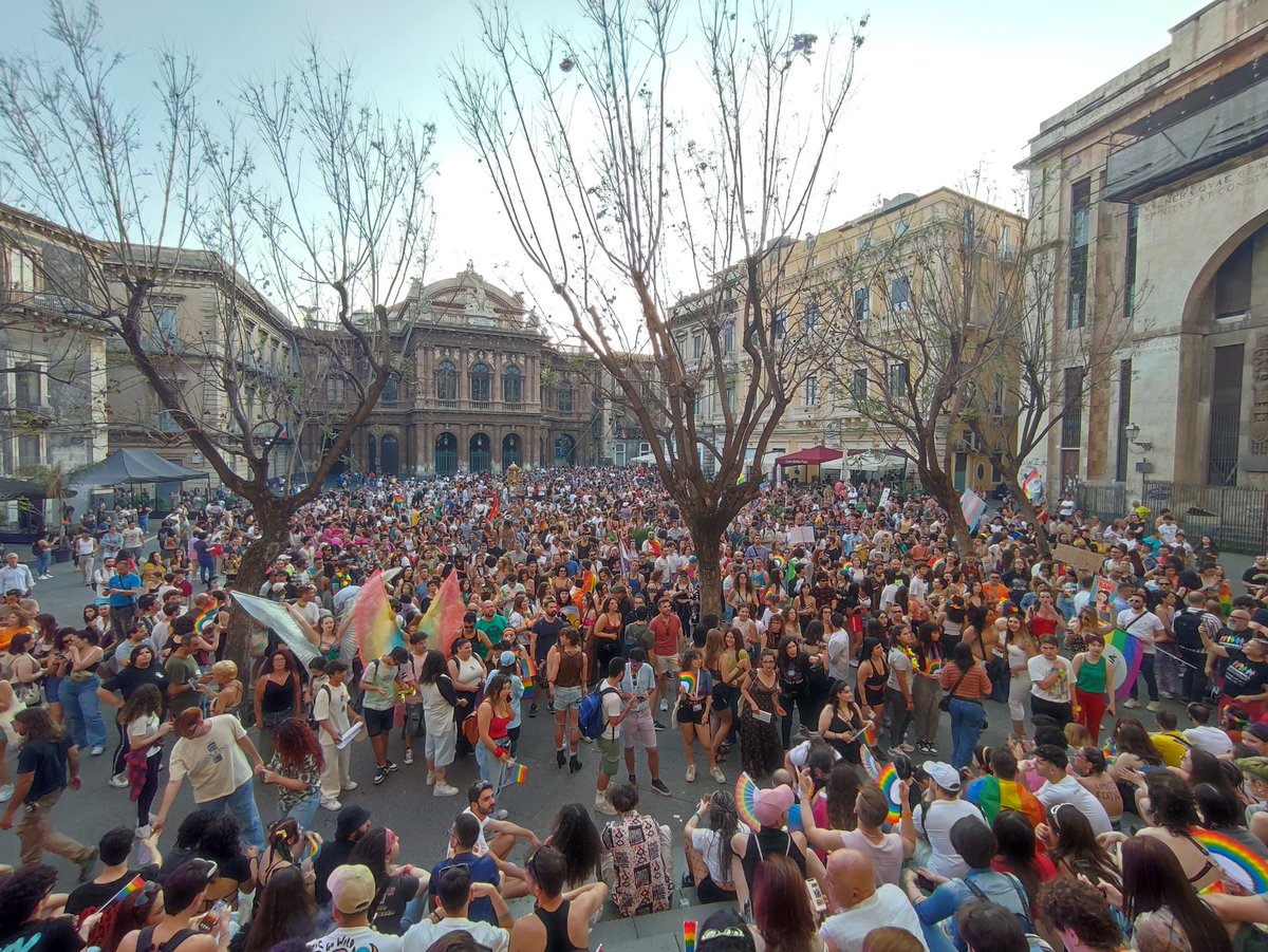 Facce da Catania Pride (sì, eravamo una marea anche qui).

#18giugno #Pride2023