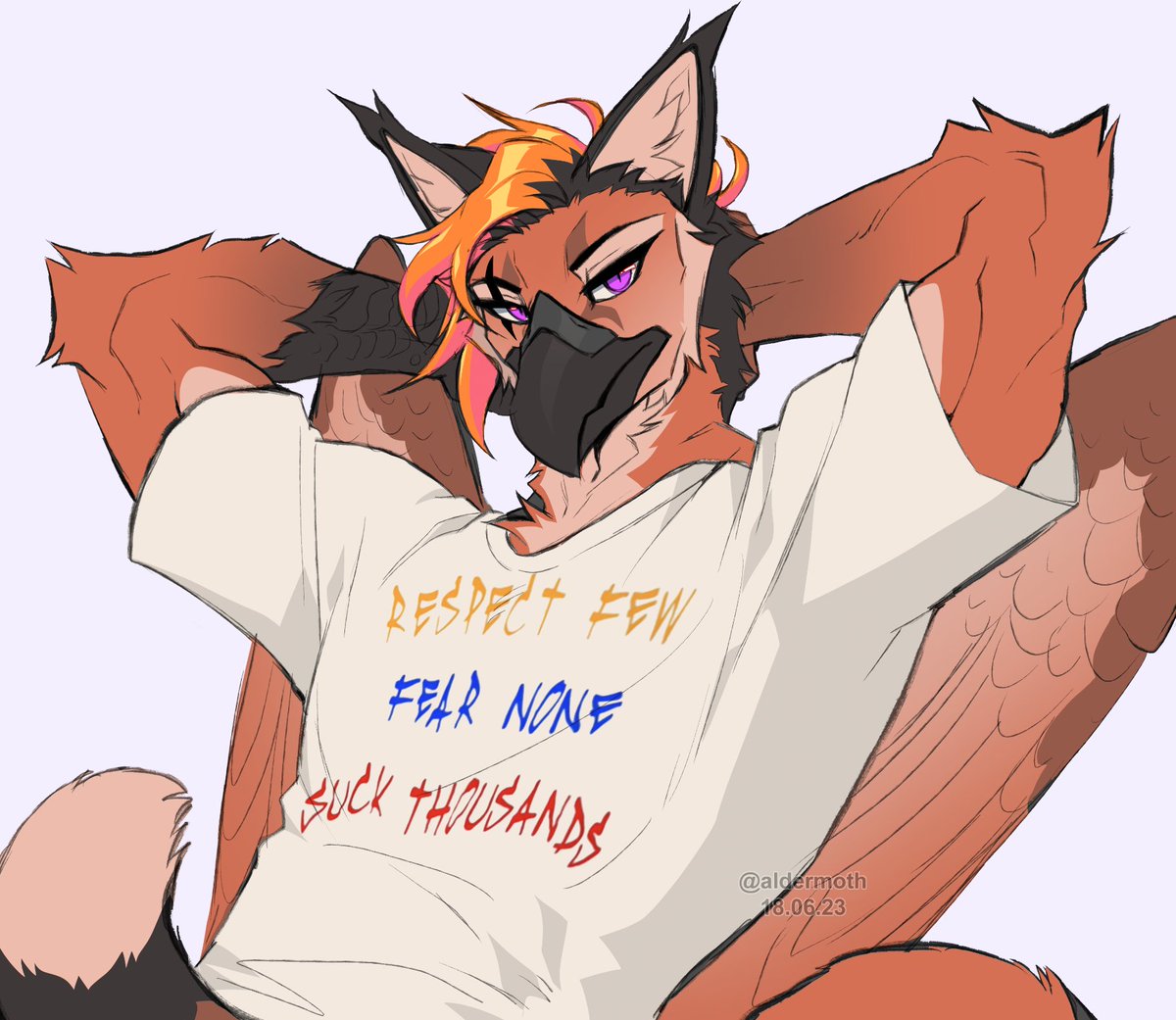 aldermoth's tweet image. Thanks, CaraHawKal &amp;lt;3 (beak edition)