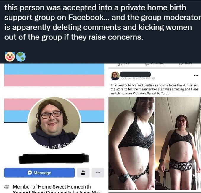 @authenticTERF Called the store to get the staff to participate, before anyone tries to excuse this, he is the same person who joined a Homebirth Facebook group and complained to get women removed.