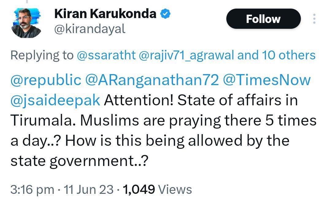 Hi @DubaiPoliceHQ 
The Person Living In Dubai @kirandayal is Tweeting Hatred Against Indian Muslims.

Surely You Did Not Support It. We Request Immediate Fast Action Against such Persons. 

@DXBMediaOffice @DubaiDET @visitdubai @dubaipost @OIC_OCI
#Islamophobia #Dubai #India