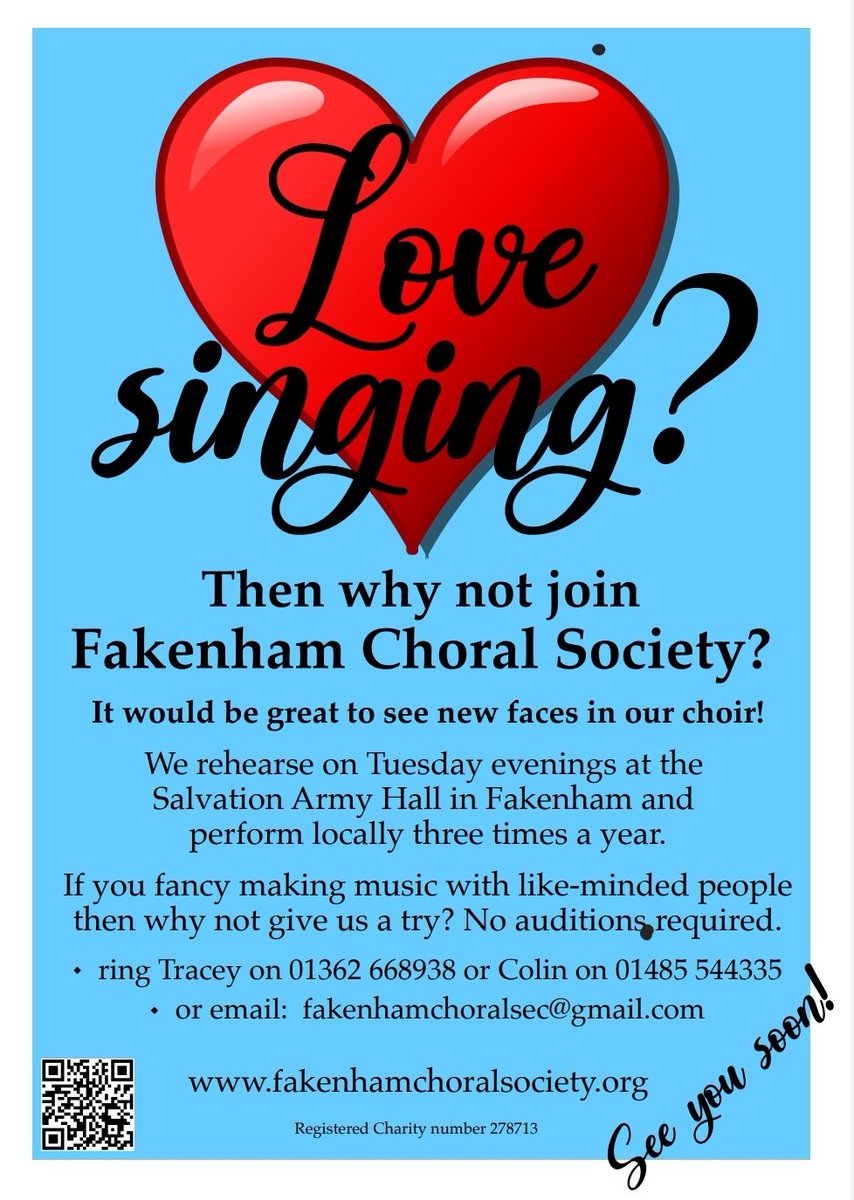 Fakenham Choral Society (@choralfakenham) on Twitter photo Our Summer Concert went down a storm last night. Huge thanks to all that supported us and of course to <a href="/mjonesgreshams/">Mark Jones</a> Jonathan Dodd and Justin Harmer. Our 50th season starts in September and we are recruiting across all parts. Can't wait to sing the epic Verdi Requiem next April Our Summer Concert went down a storm last night. Huge thanks to all that supported us and of course to <a href="/mjonesgreshams/">Mark Jones</a> Jonathan Dodd and Justin Harmer. Our 50th season starts in September and we are recruiting across all parts. Can't wait to sing the epic Verdi Requiem next April