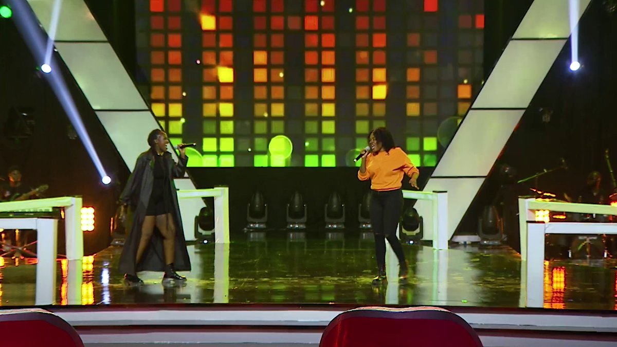 Derickbusindo's tweet photo. Tonight, joining the frying pan is #TeamAwilo. The first battle is between Capricia Koumba from Congo Brazzaville against Fanoela Manantsoa from Madagascar singing “ I want it that way” by Back Street Boys. Coach Awilo saves Manantsoa. 

#TheVoiceAfrica #ConnectedByAirtel https://t.co/Em9a9LP4B5