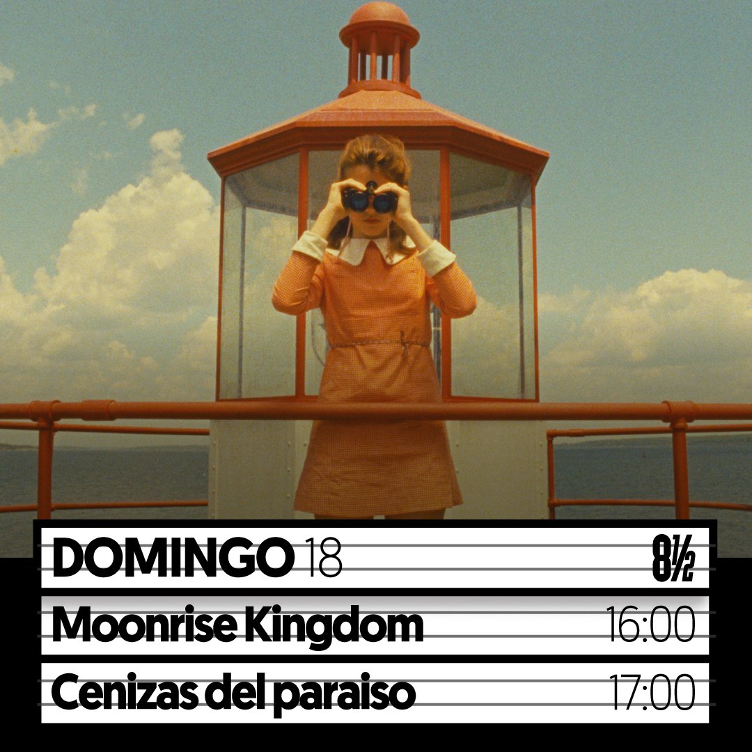 8medio's tweet photo. #HOY #JUN18
Presentamos como parte de la muestra #CineyArquitectura
16H00 | #MoonriseKingdom,Wes Anderson, Estados Unidos, 2012.
De nuestro CineClub #ConoSur proyectamos
17H00 | #CenizasDelParaíso,Marcelo Piñeyro, Argentina, 1997.
Entradas en boletería desde las 15H.
#VenAl8 https://t.co/e6Cx7lUt7w