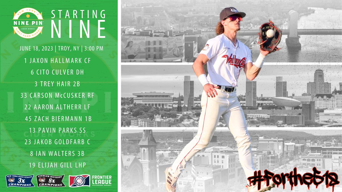 Happy Father's Day! Let's play TWO!

Here's your Nine Pin Cider #Starting9!

#VamosGatos #Forthe518