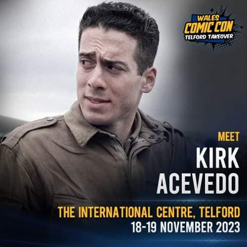 GUEST ANNOUNCEMENT
#WalesComicon #WCC2023 #KirkAcevedo #Fringe #BandofBrothers #Arrow #Oz #TheWalkingDead #12Monkeys #AgentsofSHIELD #DawnofthePlanetoftheApes #StarTrekPicard 

Telford, UK
18 - 19 November 2023

walescomiccon.com