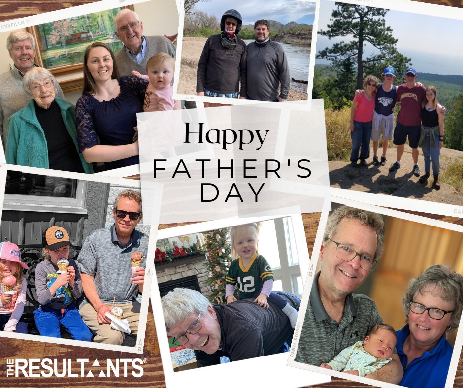 To all the dads, grand-dads, step-dads, foster dads, bonus dads, and father figures we wish you a very happy Father's Day from all of us at The Resultants!