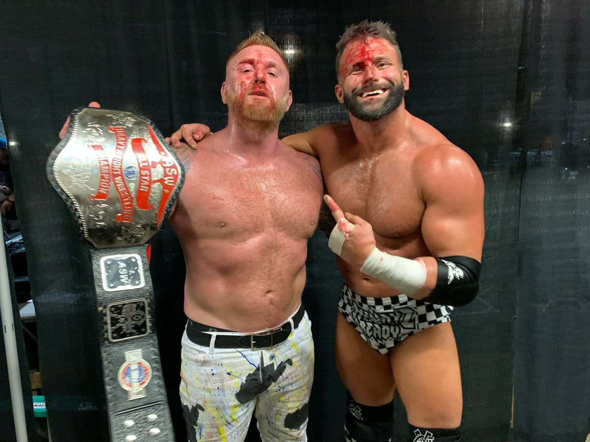 TheMattCardona's tweet photo. What a show last night in West Virginia! @aswwrestling Bash at Beckley III will be one that I’ll never forget! But damn…I only have 7 titles now!!!

@HEATHXXII @Myers_Wrestling @stephdelander @thetayavalkyrie @TheRealMorrison @GaryAsw https://t.co/Rr3OxUQSdF