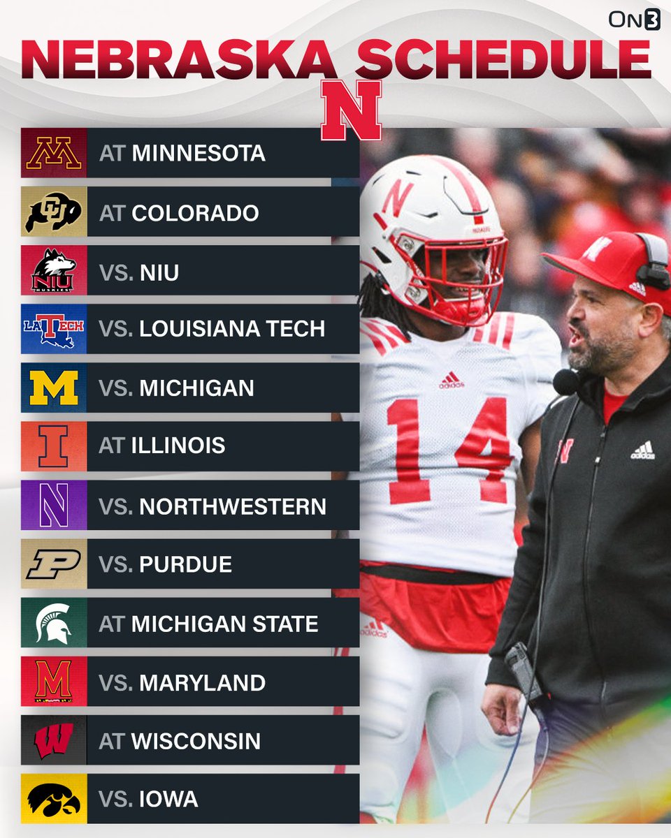 On3's tweet photo. Nebraska will win ___ games in 2023⁉️ https://t.co/oVjezJoG05