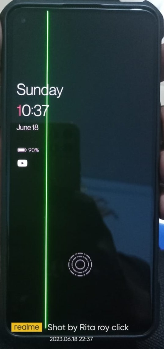 The green line issue mysteriously appeared yesterday on my OnePlus 9R. The device has never been dropped and has not had a shock or sudden heavy impact. How can you help me fix it?

#greenlineissue
#greenlineissue
#OnePlus
#oneplus9r
