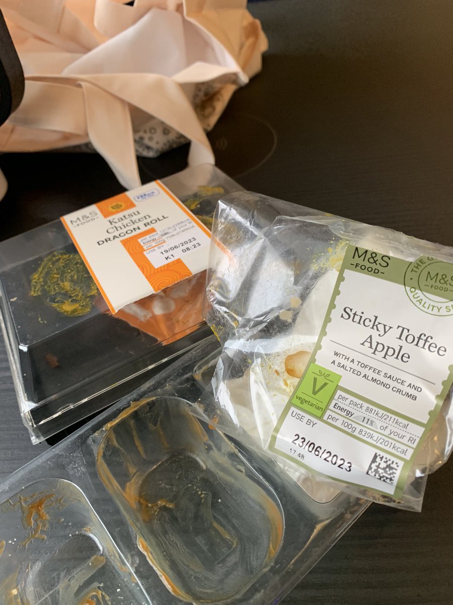 A veritable feast on the way home from a challenging weekend. Thank you <a href="/marksandspencer/">M&S</a> delicious! And no wheat or potato starch! @GGNWE_RCC <a href="/Girlguiding_NWE/">Girlguiding North West England</a>