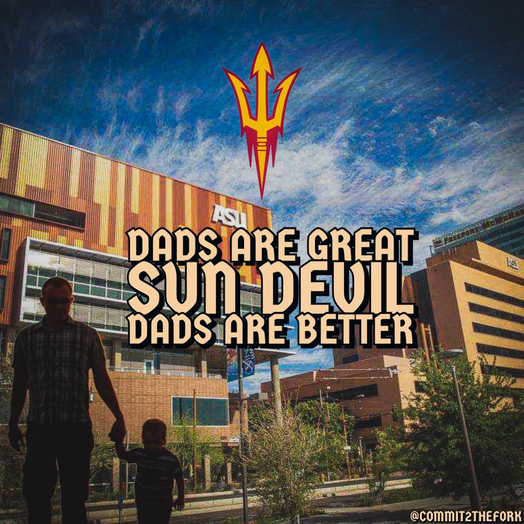 Wishing all our #sundevilnation dads a very Happy Father’s Day! 🔱🆙
#commit2thefork