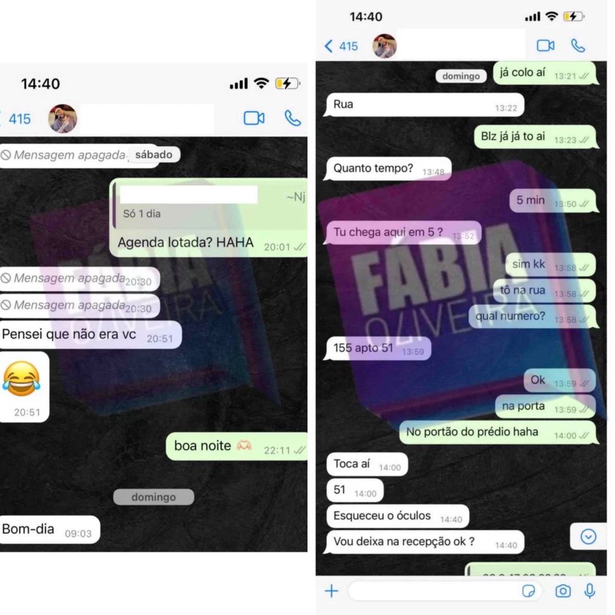 poptime's tweet photo. 🚨 AGORA: Blogueira Fernanda Campos expõe prints de conversas que tinha trocado com Neymar, mesmo o jogador estando noivo de Bruna Biancardi, que está esperando um filho do jogador. https://t.co/X4WOTktvdb