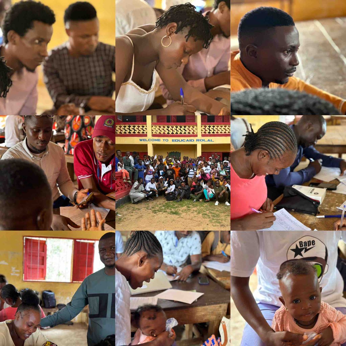 What a gr8 day: 70+ youngsters spent the day at an #EducAid #EmployabilitySkills #Outreach event, working on CVs & building a skills market-place. This is how we build a country: skills, values, independence & collaboration #EducationInSierraLeone #EducAidFamily 💪🏼🇸🇱📚