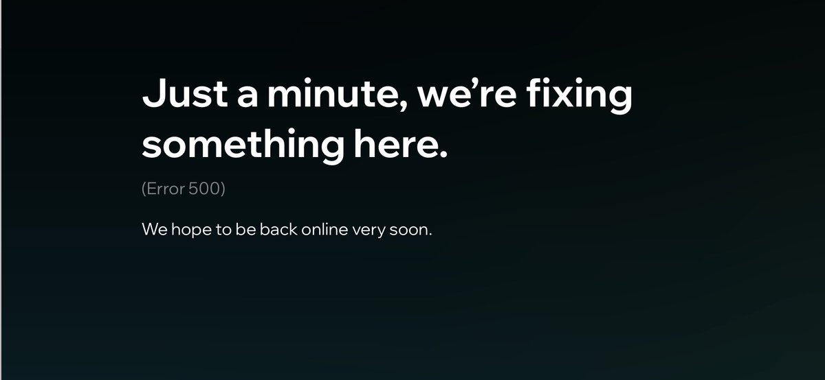Levin_CH_'s tweet photo. Can't create a new website @Wix I get everytime the same error: https://t.co/JtePOfGAaA
