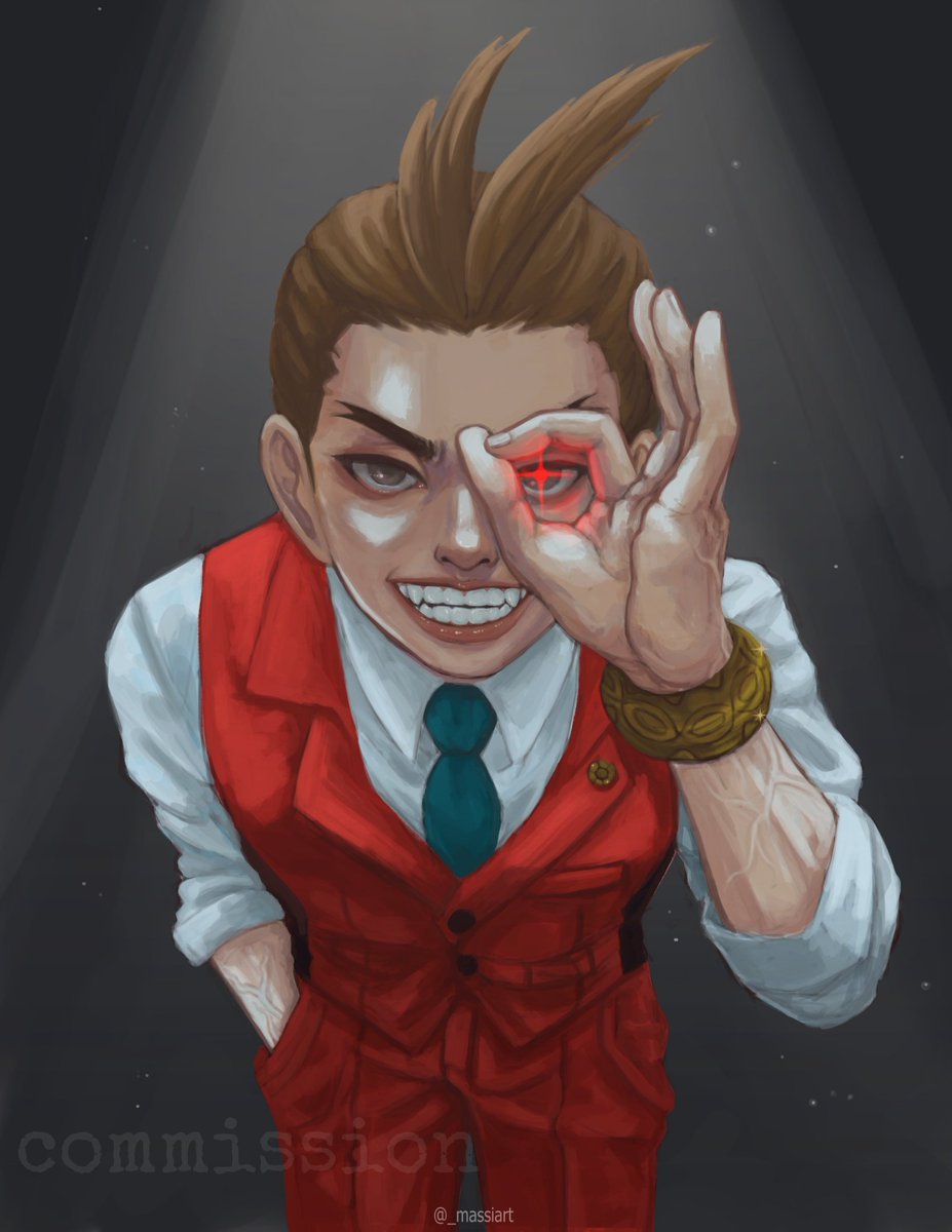 _massiart's tweet photo. Comisión terminadaaa!! Un guapo Apollo Justice haciendo presencia 
#Commission #ApolloJusticie #AceAttorney #commsopen https://t.co/pZb2YNHVrl