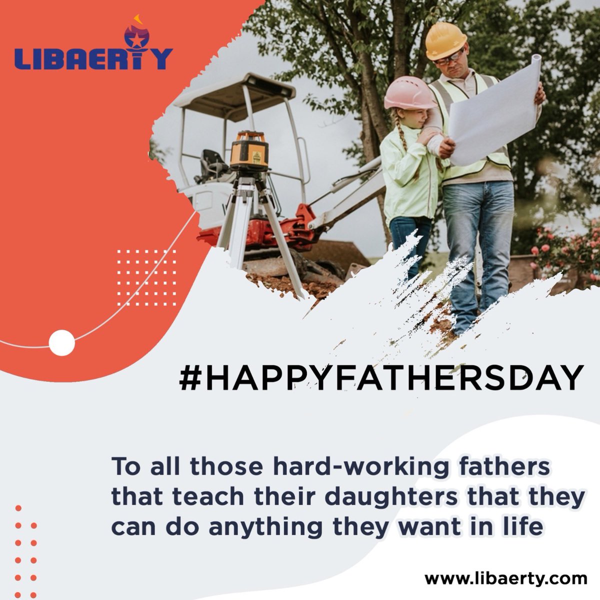 Happy Father's Day! 

We salute all those hard-working fathers particularly those that teach their daughters that they can do anything they want in life.

#fathersDay #fathersDay2023 #SuperDads #HardworkingDads #Superdad #LIBAERTY