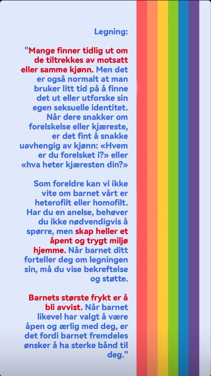 AKLSB17's tweet photo. Som et svar til Abdelhak Abdellaoui, vil jeg hente frem noen utdrag fra min Pride School på Instagram: 

Barn, seksualitet og kjønnsidentitet.

🧵 https://t.co/xZLhT8guxp