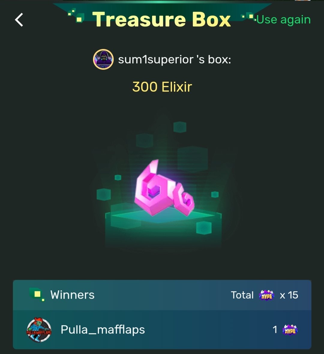 sum1superior's tweet photo. Congrats to @mafflaps for winning last night's #Trovo treasure box!!
Nice 300 Elixir win!!
More giveaways daily on EACH stream!
https://t.co/4Hs585vQCu
@trovolive 
@Trovostreams 
@SGH_RTs 
@sme_rt 
@Mystic_RT https://t.co/zkBoVMBVxF