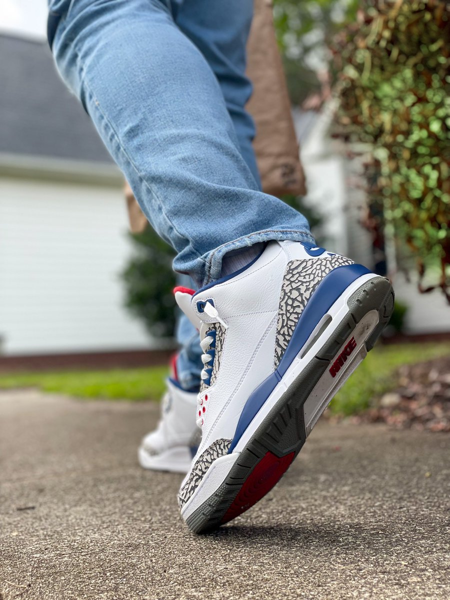 Jordan 3 True Blues‼️🗣🔥💪🏽✊🏽🚀✨ Salute🫡 #nike #jordan #jumpman #jordan3 #atmoscollectorsclub  #thesneakeradmirals #kotd #snkrsliveheatingup