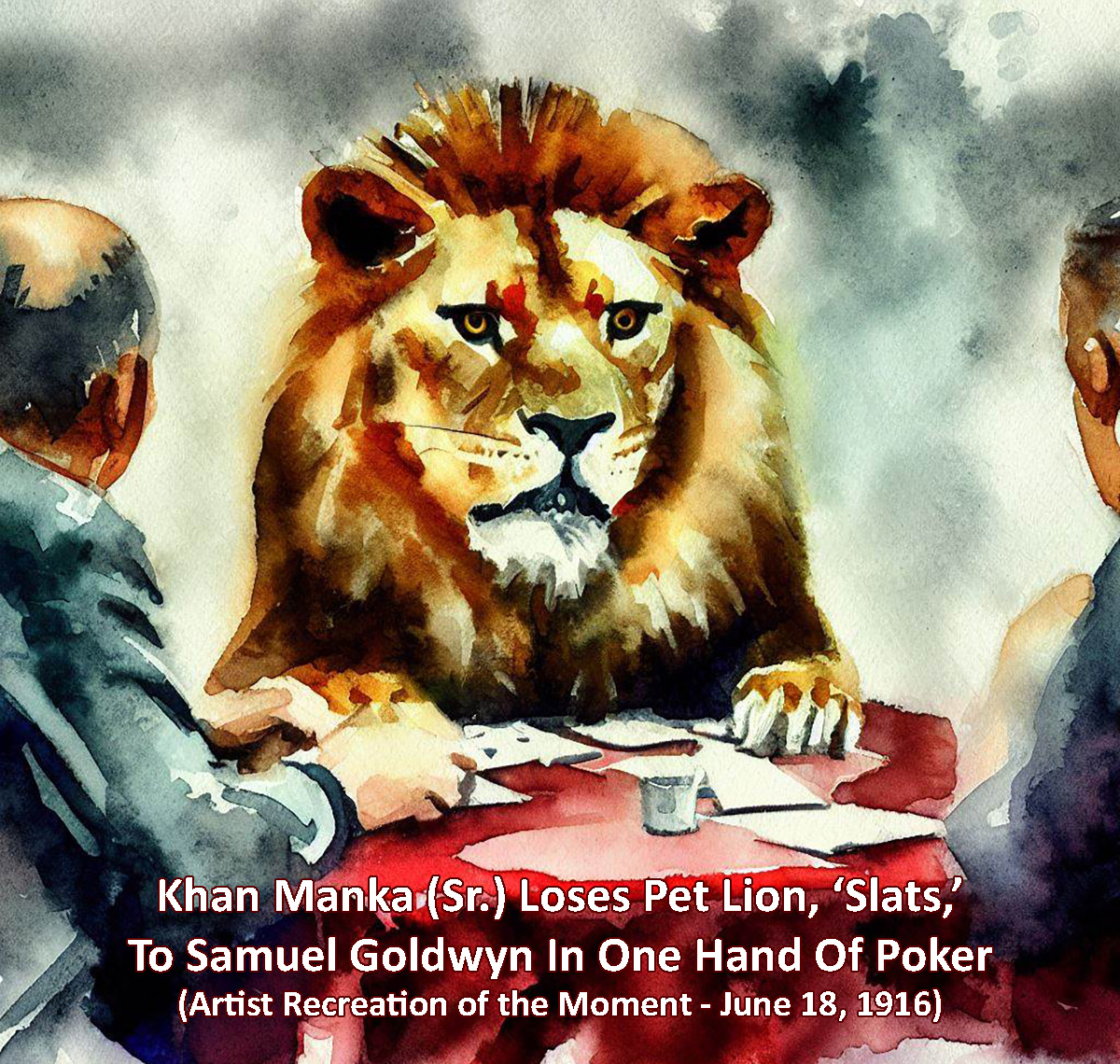 MankaBros's tweet photo. #ThisDate in #MankaBros history June 16, 1952: Khan Manka (Sr.) loses his beloved pet lion, "Slats," to Samuel Goldwyn in one hand of poker. Slats would go on to become MGM's iconic "Leo The Lion."
https://t.co/DUh6qAXbjT
#TDIH #Hollywood #WGAStrike #Leo #MGM #Poker #Slats https://t.co/doAhg6ZCJc