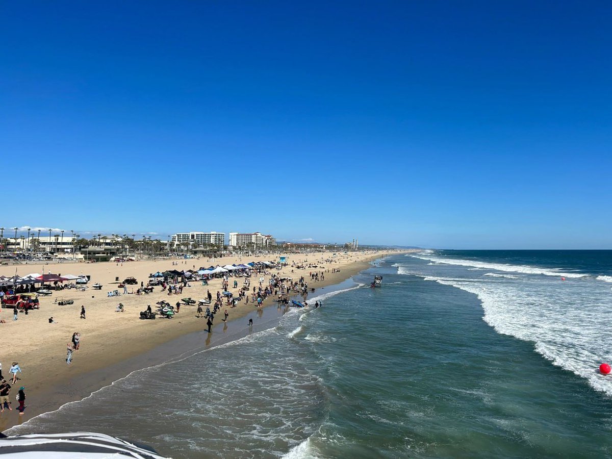 Beach drone shot..