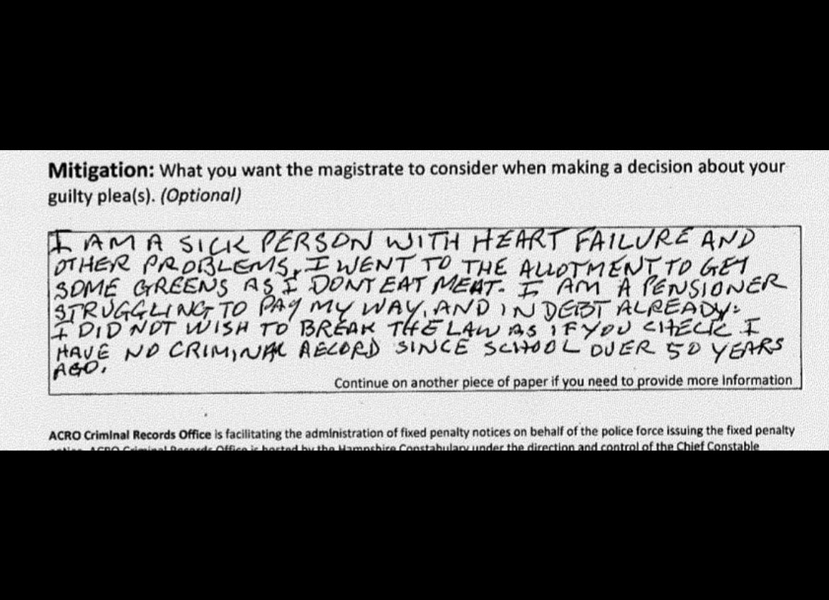 Remember when they fined a 66yr old man £100 for meeting friends in an allotment to get some respite from his loneliness?! His statement was a heart wrenching read 💔 They really didn’t give a shit about us did they?! Just partied away, mocking us & taking us all for fools!