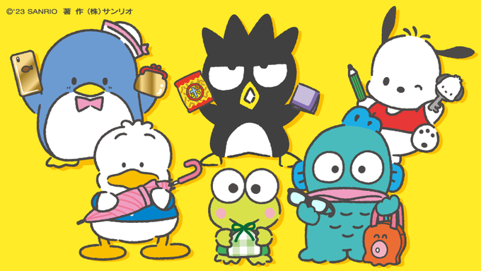 ポチャッコ「おはよう!あっちょっと待って! ペックル「忘れ物はないかな〜?」 ばつ丸「ポリパリラーメンを持って行こうー!」 ハンギョドン「それは、ばつ丸の好きなものでしょ」 #はぴだんぶい