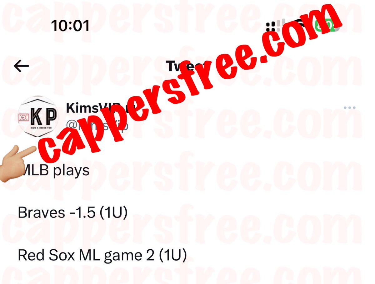 cappersforfree's tweet image. #KimsPicks