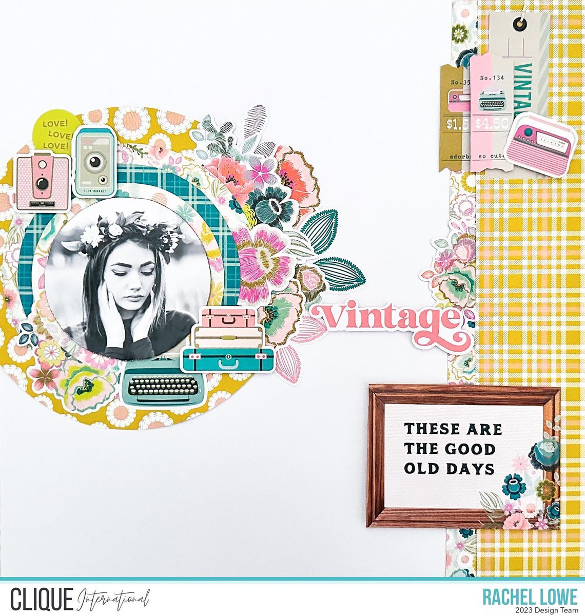 These are the good old days!  This darling vintage style layout was created by @rachellowe____. 

#cliqueinternational
#scrapbooking
#scrapbookingkit
#scrapbookingkits
#papercrafting
#scrapbookingideas
#memorykeeping
#diecuts
#mixedmediascrapbooking
#scrapbooker
#scrapbookpage
#