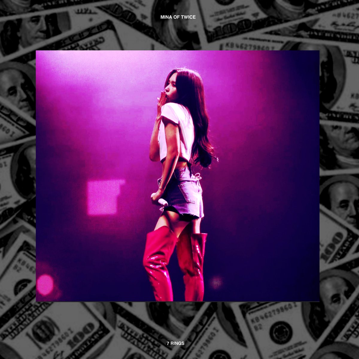 madeamesss's tweet image. #mina #7rings cover design ☆°