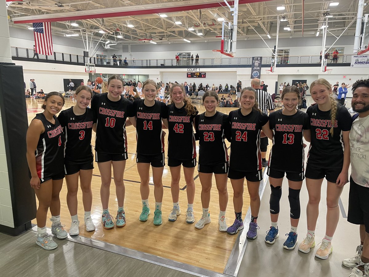 Finished up <a href="/NorthTartan/">North Tartan</a> Summer Jam 2-2 for the weekend.  Great games and battled/competed in all 4. Looking to keep rolling into our July final stretch 💪🏀 Happy Fathers Day to all the dads out there <a href="/CrossfireGHoops/">Crossfire Girls Hoops MN AAU</a> <a href="/PGHMinnesota/">Prep Girls Hoops Minnesota</a> <a href="/JrAllStarMN/">Minnesota Jr. All-Star GBB</a> <a href="/FiveStateHoops/">Chuck Thompson</a> <a href="/Bridge2success_/">Bridgeport Tusler</a>