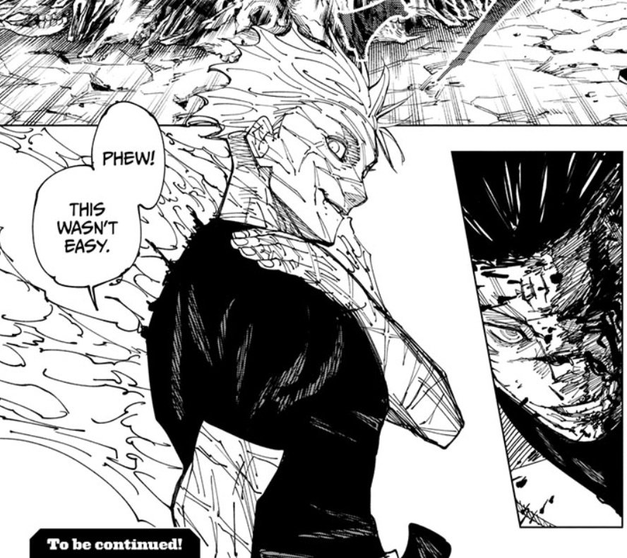 No one else but HIM could do this. Without Gojo's efficiency, enduring a sure hit by forcing RCT at the same rate feels impossible..

Only other who could maybe do it is Sukuna & just because his efficiency is 2nd + he has over double Gojo's CE.
#JJK226 #ShadzJK #JujutsuKaisen226