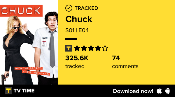 fariasmihh's tweet photo. I've just watched episode S01 | E04 of Chuck! https://t.co/mF9dkjRQ3P #tvtime https://t.co/1iKyOCLWlY