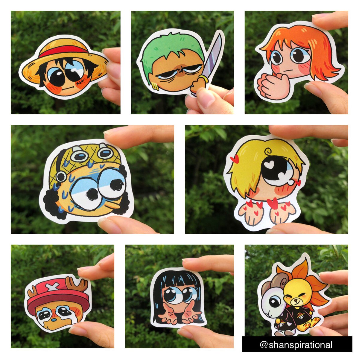 shanspirational's tweet photo. Some stickers available in my shop!! #ONEPIECE #strawhats #luffy https://t.co/CND6hRgY2g