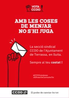 ccoo_AjTerrassa's tweet photo. 5 denúncies interposades per la secció sindical de #CCOO aquesta darrera setmana a Inspecció de Treball‼️
No ens han deixat més remei, cal ser contundent quan se t’ignora❗️ https://t.co/3ZJmTYjcEf