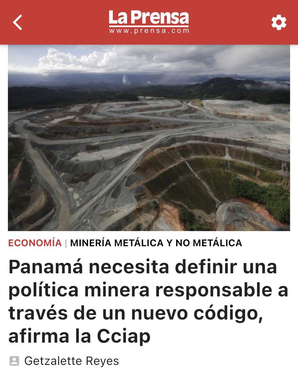 Ricardo231050's tweet image. Un país de solo 75 mil km2 - con 40% de área boscosa y 28% agrícola, y cuyo principal y más rentable activo depende exclusivamente del agua y sus cuencas - no puede considerar la minería como parte de su desarrollo.
¡Sean serios señores!
@ciampanama @prensacom @canaldepanama