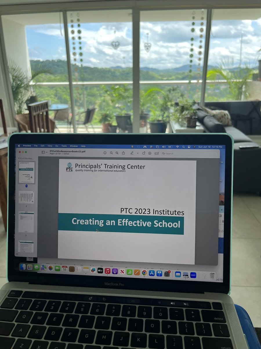 kmpatton3's tweet image. Course #3 started yesterday for my International Leadership Certificate. Good thing I have a nice view to work all day with😉 @the_ptc1 #PTC2023