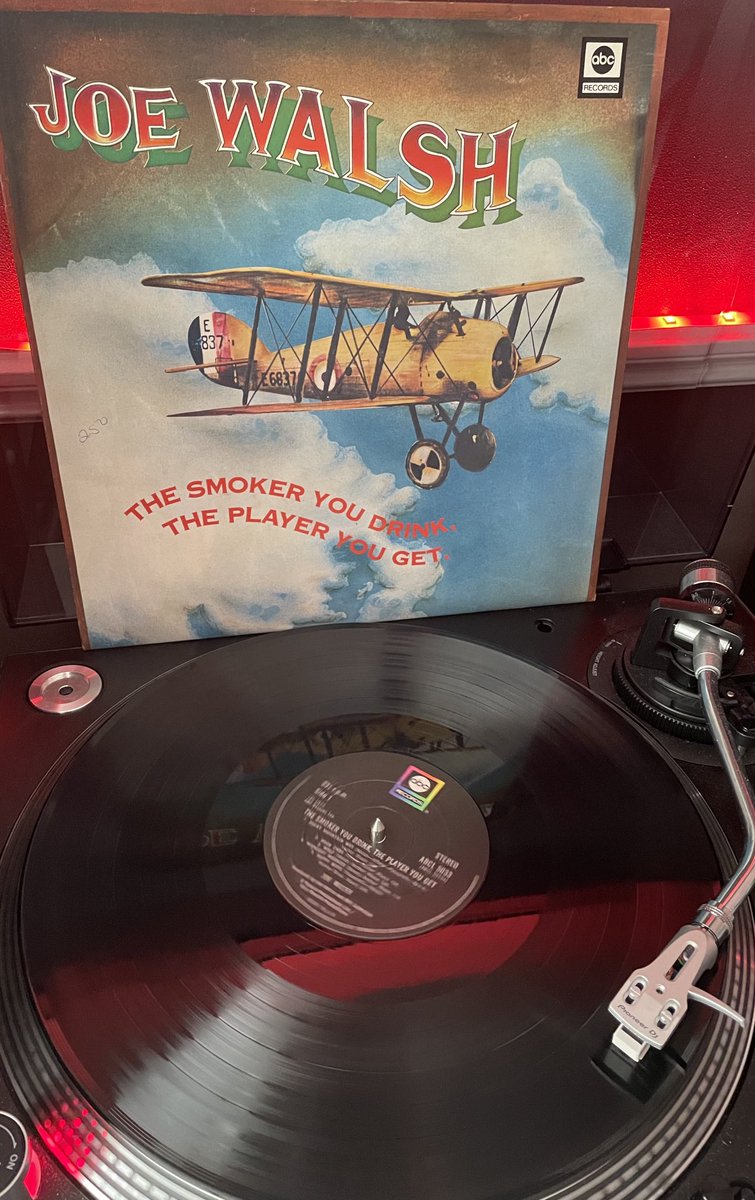 Playing now: Joe Walsh, The smoker you drink, the player you get
