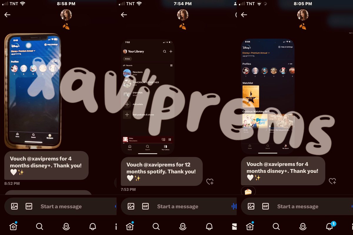 🍰 — OPEN : spotify netflix disney+ youtube tweet media