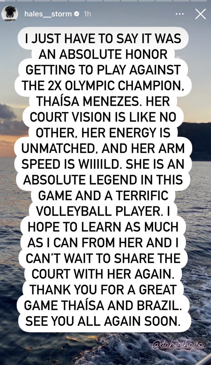 QUEEN Haleigh Washington PRAISING QUEEN Thaisa 💕.

🏐 #VNL2023 #VNL #volleyball #MiddleBlocker