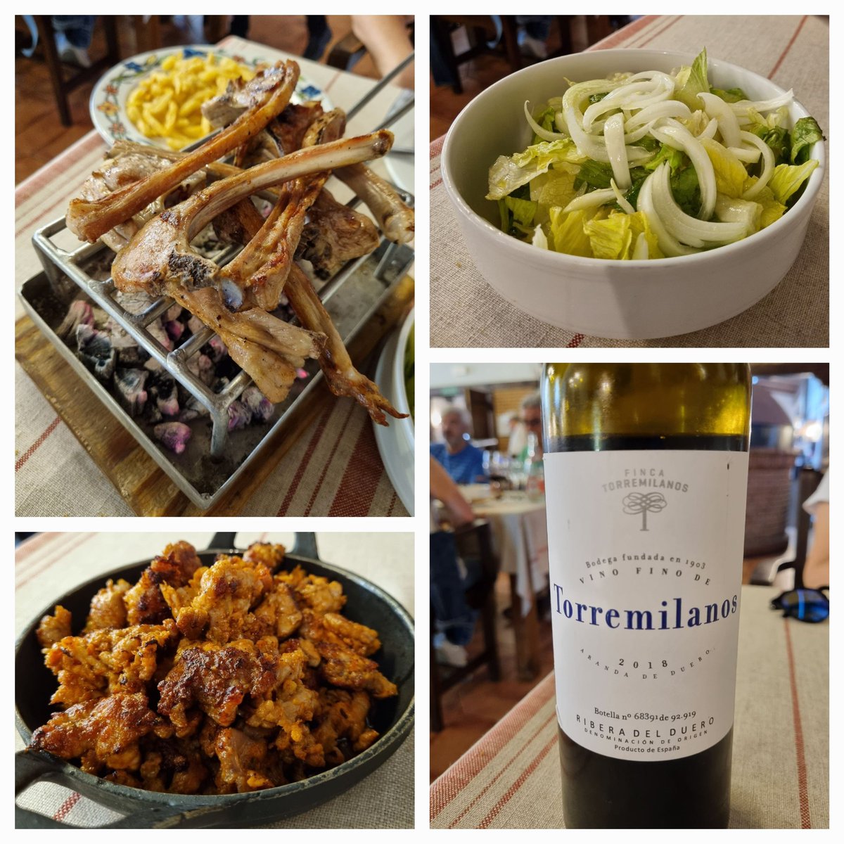 Avelio (@lorden68) on Twitter photo Magníficas chuletillas de lechal a la brasa y acompañando un vino ecológico de <a href="/Torremilanos/">Finca Torremilanos</a> en El Lagar de Milagros Magníficas chuletillas de lechal a la brasa y acompañando un vino ecológico de <a href="/Torremilanos/">Finca Torremilanos</a> en El Lagar de Milagros