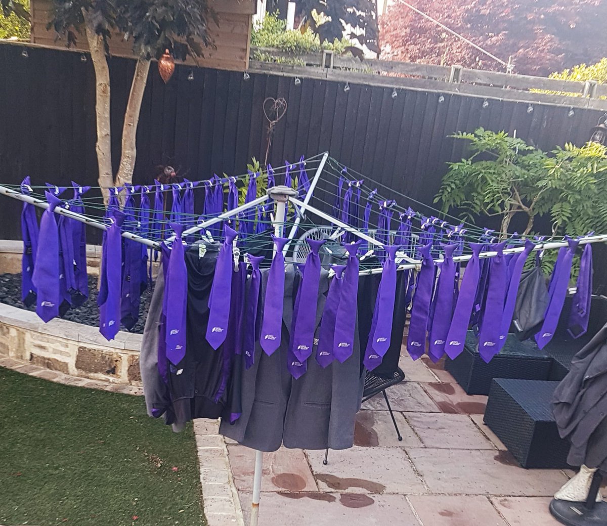 Thank you Year 11 for donating over 70 ties and blazers to support our DCO family! And a huge shoutout to Ms Hassan for taking all of these home to freshen them up!  #DCOFAMILY #SupportingDCO