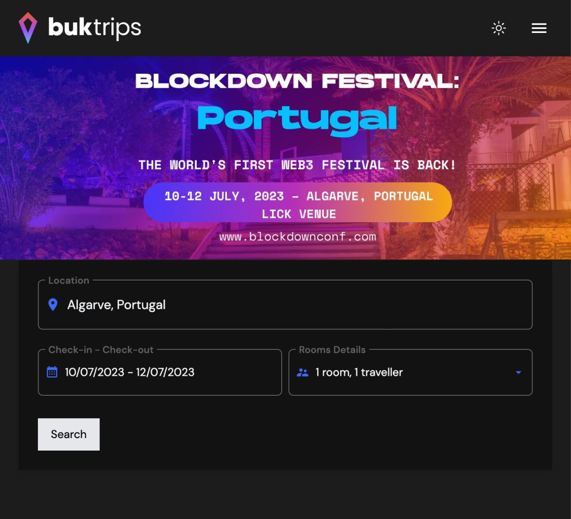 BukProtocol's tweet image. 🌟BlockDown Festival 2023, the ultimate European gathering of the web3 community.

📅 July 10-12 📍 Algarve, Portugal 🇵🇹
💫Don't miss this incredible event!

🏨Book your stay hassle-free with @BukTrips, the platform for web3 nomads.🛩

#BlockDown #BukTrips #Web3 #Events