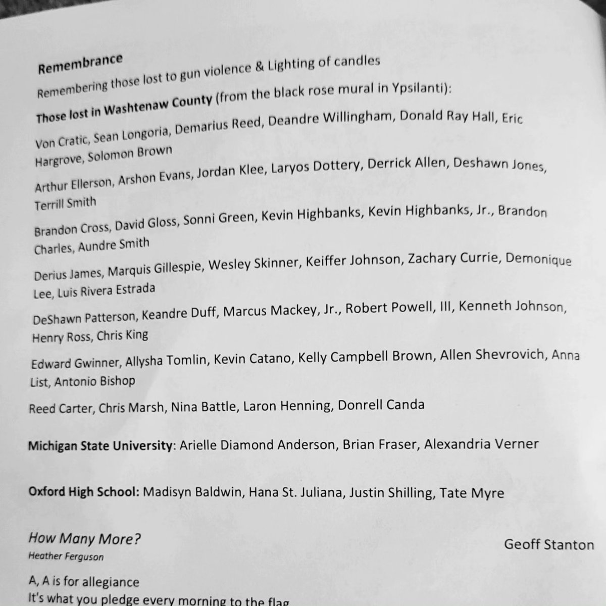 Rep. Carrie Rheingans (@reprheingans) on Twitter photo 🧡 Silence the Violence memorial in Ann Arbor yesterday. I was able to briefly attend with my daughter, and read names of local community members lost to gun violence 🙇🏻‍♀️🕯 <a href="/egvmichigan/">End Gun Violence Michigan</a> #NotOneMore #SilenceTheViolence 🧡 Silence the Violence memorial in Ann Arbor yesterday. I was able to briefly attend with my daughter, and read names of local community members lost to gun violence 🙇🏻‍♀️🕯 <a href="/egvmichigan/">End Gun Violence Michigan</a> #NotOneMore #SilenceTheViolence