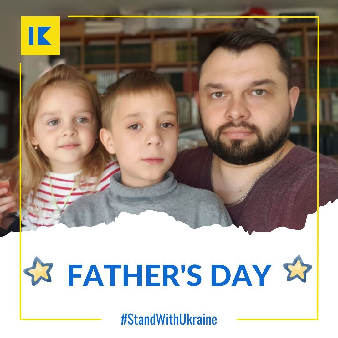 1kprojectorg's tweet photo. Our Father's Day tribute to all incredible Ukrainian dads safeguarding their families is inspired by the story of Maksym - a father who courageously protected his family during tough and challenging circumstances. 

A huge respect to all dads in 🇺🇦💙💛 https://t.co/71Tj0ej7yt