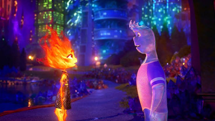 Zıt kutupların aşkını anlatan Pixar filmi #Elemental vizyona girdi.